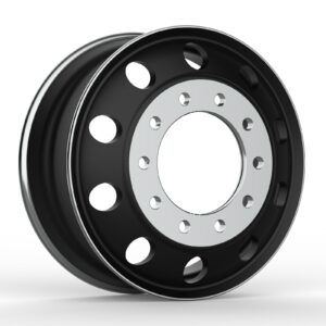 RIN DE ALUMINIO NEGRO MATE VENTILA CIRCULAR (10) 22.5 X 8.25